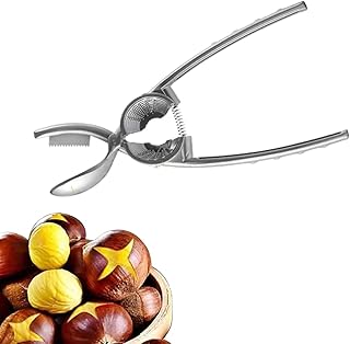 Wilsonzin Nutcracker Stainless Steel Chestnut Tongs, Stainless Steel Nutcracker, Chestnut Knife, Chestnut Tongs, Kitchen Utensils, Dry Fruit Opener for Walnuts, Chestnuts, Nuts