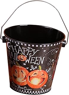 Pumpkin Bucket Candy Pail Candy Holder Trick or Treating Basket for Decor Party Favor, medium