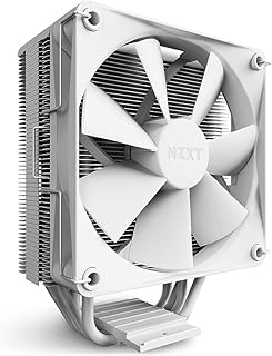 NZXT مبرد هواء لوحدة المعالجة المركزية T120 - RC-TN120-W1 - انابيب نحاسية موصلة - محامل ديناميكية سائلة - توافق AMD وانتل - ابيض، gddr3، من ان زد اكس تي، لسطح المكتب، 4-Pin