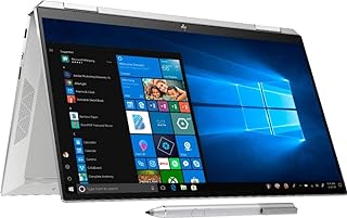 HP لابتوب سبكتر X360 13t قابل للتحويل جيل 10 انتل i7-1065G7 1.3Ghz، 8GB، 512GB SSD + اوبتان 32GB، شاشة لمس FHD 13.3، اف بي، هيكل من الالومنيوم، قلم ستايلس، حافظة، كيبورد باضاءة خلفية انجليزي-RGB،