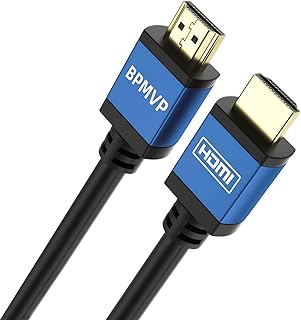 كيبل HDMI 2.0 4K من بي بي ام في بي بطول 15 قدم (4.57 متر) UHD عالي السرعة 4K60Hz يدعم 4K، 2160P، 1080P، ثلاثي الابعاد، ايثرنت وارجاع الصوت (ARC)، HDR، عرض النطاق الترددي 18Gbps، HDCP2.2