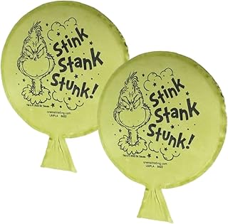 Fun Express Dr. Seuss The Grinch Mini Green Rubber Whoopee Cushion Set, 4" x 5.5" - Perfect for Classroom Prizes, Themed Events, & More