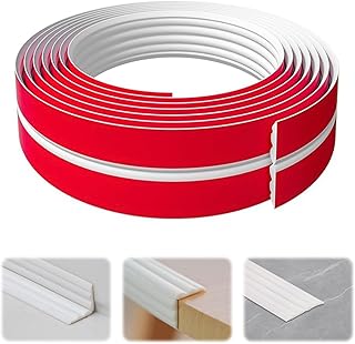 Yuragim Multifunctional Decorative Strips, Self-Adhesive, Self-Adhesive Wall Decorative Strips, Flexible Triangle Trim, Ceiling Mouldings, Used for Corner Protection, Edge Protection, DIY Decorative