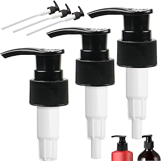 3 Pcs Liquid Soap Dispenser Pump and Lotion Dispenser Pump Head Replacement Standard 28/400 (26 mm - 28mm) Neck Size Pump Dispenser for Kitchen Bathroom Shampoo Pump Dispenser