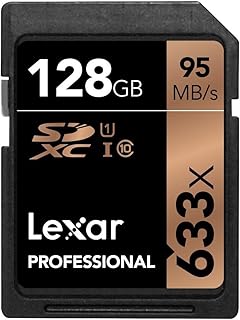 ليكسار بطاقة SDXC UHS-I احترافية 633x 128GB