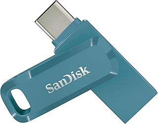 ذاكرة فلاش جو مزدوجة بسعة 256 جيجابايت بمنفذ USB نوع سي من سانديسك، نافاجيو باي - SDDDC3-256G-G46NBB، سعة 256.0 GB