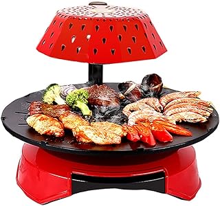 HAKgskk 3D Infrared Electric Griddles Barbecue Oven Commercial Home Kitchen BBQ Rotary Switch Grill Griller Temperature Control for Indoor Outdoor Parties