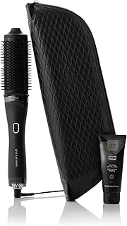 GHD - Christmas Duet Blowdry Set, Professional 2-in-1 Blower Brush (Black), Volume Brushing Cream & Pouch Included. Dry & Styling without Thermal Damage. Brushings on All Hair Types