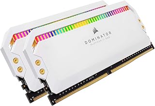 ذاكرة مكتبية دوميناتور بلاتينيوم بالفضاء اللوني RGB 16 جيجابايت (2x8 جيجابايت)DDR4 3600 (PC4-28800) C18 1.35 فولت من كروسير- ابيض، سعة 16.0 GB