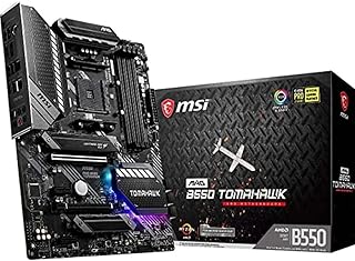 MSI لوحة ام للالعاب من ماج B550 توماهوك AMD AM4 DDR4 منفذ الملحقات الاضافية السريع 4.0 ساتا 6 جيجابت/ثانية ام.2 USB 3.2 الجيل الثاني HDMI/DP ATX - اسود 911-7C91-020 اس اي Socket