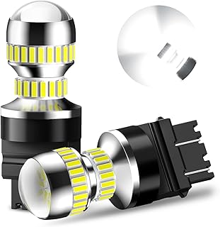 مصباح LED خلفي عالي السطوع، مصباح LED للإضاءة العكسية، مصباح تشغيل ضوء الفرامل بسطوع 400% من ازوني، قطعتين، موديل T20 7440 7443 مصباح LED لتعزيز ضوء السيارات وسارات الار في والمقطورة وسيارات التخييم