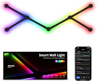 قضبان اضاءة LED ذكية بتقنية WiFi RGB من تيريفي 6 خطوط قابلة للتعتيم مع اكثر 16 مليون لون مزامنة الموسيقى مثالية للالعاب والحفلات متوافقة اليكسا ومساعد جوجل