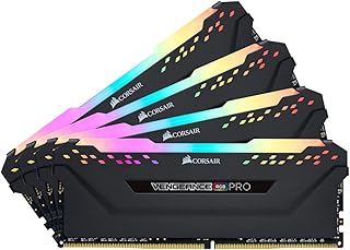 كورسير CMW32GX4M4C3200C14 فينجيانس RGB برو 32GB (4x8GB) DDR4 3200 (PC4-25600) C14 ذاكرة جهاز حاسوب مكتبي اسود