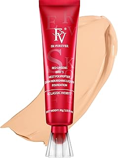 Foundation Makeup, FV Waterproof Foundation for Oily Skin, Moisturising, Long-Lasting Concealer, Medium Coverage, Liquid Foundation with Matte Finish, Classic Ivory, 30 ml