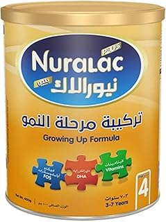 مسحوق حليب الاطفال بلس المرحلة 4 من نورالاك، 400 غرام