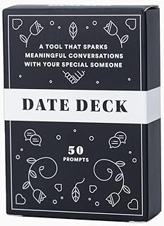 Date Deck by بيست سيلف كو - موجهات محادثة مثيرة وجذابة ومثيرة للاهتمام مثالية لفتح الاتصال والعلاقة الحميمة والمناقشة الهادفة 50 بطاقة بالغ