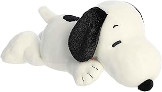 Aurora® Timeless Peanuts® Snoopy Stuffed Animal - Classic Characters - Lasting Memories - Laying 11.5 Inches