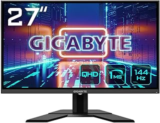 شاشة العاب طراز G27Q مقاس 27 انش تدعم تقنية IPS 2560 × 1440 وQHD بتردد 144Hz 1 مللي لكل ثانية من جيجابايت متوافقة - فري سينك لون اسود LED , x