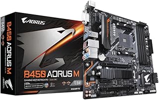 جيجابايت مقبس USB B450 AORUS M AM4 / B450 / DDR4 / S-ATA 600 / Micro ATX - اسود