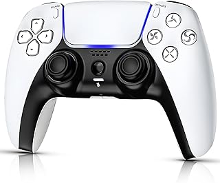 CHASDI Wireless Controller Compatible For PS5 Bluetooth 5.0 with 1000mAh Battery Dual Vibration 6-Axis Motion Control USB-C Charging Gamepad PS5/Windows PC