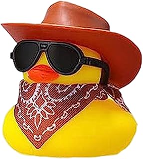 Rubber Duck For Car | Cowboy Rubber Duck Ducks For Dashboard | Cool Rubber Ducks Sunglass | Rubber Duck Car AccessoriesDashboard Decorations, Shower Accessories For Kids