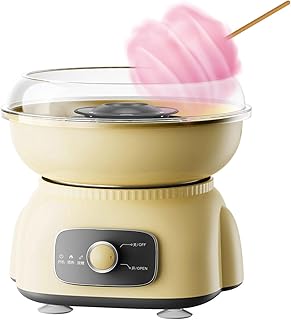 Cotton Candy Machine 500W Electric Candy Floss Maker with Splash Prevention Bowl Thread Comes Out Three Seconds After Preheating for Kids Birthday Party Blue(British Standard 220v)