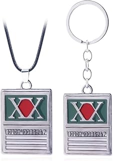 HxH Hunter License Pendant Necklace - HUNTER Killua GON Anime Chains - Halloween Costume Gifts for Women Men and Fans