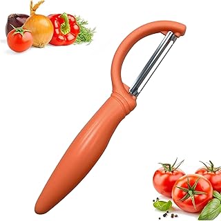 Vegetable Peeler - 3X Stainless Steel Kitchen Hand Peeler | Ergonomic Handle Design Food Preparation Veggie Processing Tool for Potato, Cucumber, Onion