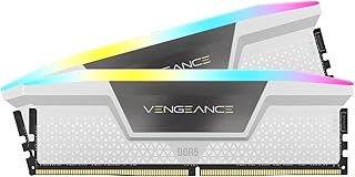 كورسير ذاكرة RAM DDR5 RGB 32GB (2x16GB) 6000MHz CL36 انتل XMP iCUE من فينجانس - ابيض (CMH32GX5M2B6000C36W)