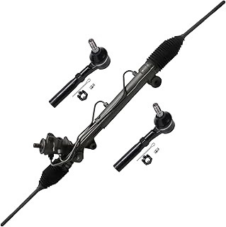 Detroit Axle - Steering Rack & Pinion Kit for 1995-2005 Chevy Cavalier Pontiac Sunfire, Power Steering Rack & Pinion + 2 Outer Tie Rods 1996 1997 1998 1999 2000 2001 2002 2003 2004 Replacement