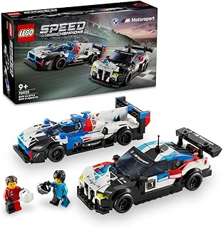 مجموعة سيارتَيْ السباق BMW M4 GT3 وBMW M Hybrid V8 (76922) من LEGO Speed Champions