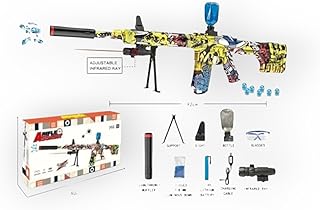 بندقية خرز مائي مصنوع من البلاستيك بألوان رائعة للأولاد والفتيات مناسبة لعمر خمس سنوات فما فوق.