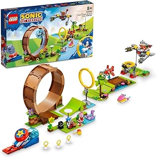 مجموعة لعبة تحدّي Sonic لحلقة منطقة Green Hill رقم 76994 من LEGO Sonic the Hedgehog‎ للأطفال الذين تبلغ أعمارهم 8 سنوات أو أكثر (802 قطع)