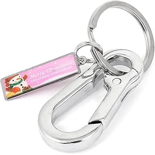 Qtqgoitem Mini Pink Snowman Print Pendant Spring loaded Clasp Key Keychain (الطراز: 105 1ad d39 5eb 53b)