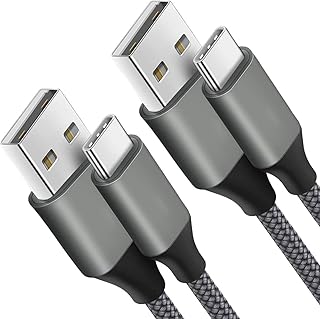 كيبل شحن USB نوع C 【10 اقدام】نايلون طويل، سلك شحن سريع لسامسونج جالاكسي S10e S10 S9 بلس، A71 A11 A51 A50 A21 A20 A10e A01، نوت 10 9، ال جي K51، ستايلو 6 5، V50، موتو جي ستايلوس وحدة تحكم PS5 ، اكس