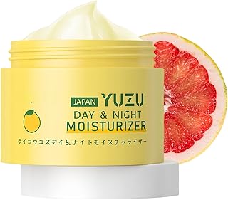 Day & Night Face Moisturizer, Yuzu Cream for Dry Skin, Nourishing & Hydrating Face Cream for Women & Men