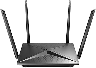 جهاز راوتر DIR-2150 WiFi جيجابت بتيار متردد 2100، أسود، من دي-لينك