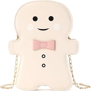 party greeting Christmas Crossbody Bag Gingerbread Man Crossbody Purse Christmas Gingerbread Man Shaped Phone Bag