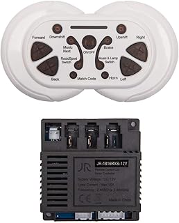 سيارة ركوب كهربائية للاطفال JR-1816RXS-12V من ويلي، جهاز تحكم عن بعد وجهاز استقبال بلوتوث 2.4G، ملحقات صندوق تحكم للاطفال، قطع غيار سيارة ركوب كهربائية للاطفال، بلاستيك