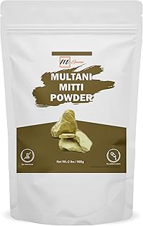 mGanna 100% Pure Natural 2 Lbs Bulk Pack Purified Multani Mitti Mud | Fullers Earth Clay Powder Cosmetic Grade | Natural Face Mask 908 GMS