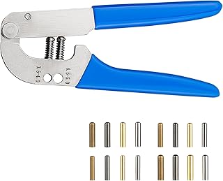 Sopnom Shoelace Tips Tools with 64 pcs Bullet Aglets, Tips Repair Replacement Tool Plier for Sneakers,Hoodies,Bungee Cords