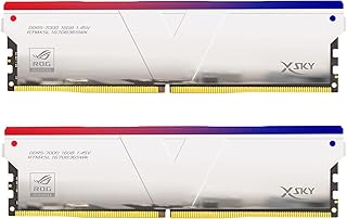 وحدة ذاكرة RAM DDR5 اكس سكاي روج 32GB (16GB×2) 7000MHz 2Gx8 CL36-46-46-105 1.45 فولت اس كيه هاينكس اي سي ار جي بي للالعاب من في-كولور - فضي (RTMXSL1670836SWK)