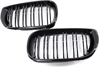 AAKYDH For BM&W E46 Saloon 4 Doors 3 Series 2002 2003 2004 2005 320i 325Xi 330Xi Front Center Bright Black Wide Kidney Hood Grille Grill car front radiator accessories