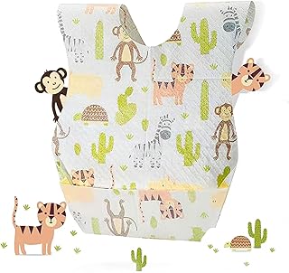 AiQiaoXin Baby Disposable Bibs-Individually Packaged,Soft, Leak Proof, Disposable Bibs Suitable for baby, Traveling（30&60PCS