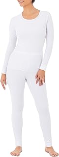 womens Micro Waffle Premium Thermal Set Pajama Set