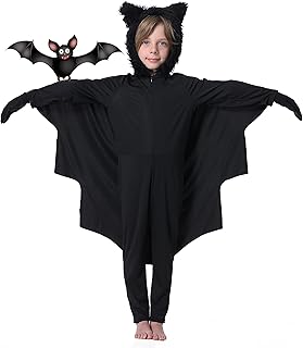 Seawhisper Bat Halloween Costumes for Kids Size 4-14