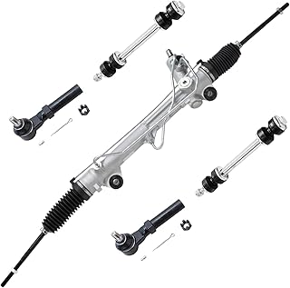 Detroit Axle - Front 5pc Rack and Pinion Kit for 94-04 Ford Mustang, 1 Power Steering Rack and Pinion 2 Tie Rods 2 Sway Bars 1994 1995 1996 1997 1998 1999 2000 2001 2002 2003 2004 Replacement