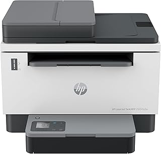 HP طابعة ليزر جت تانك MFP 2604sdw؛ الطباعة: حتى 22/23 جزء في المليون A4/حرف ؛ دوبلكس: 14/15 صورة الدقيقة A4/حرف 25000 صفحة الشهر؛ طباعة/نسخ/مسح؛ مسح ضوئي مسطح مع ADF؛ USB ايثرنت