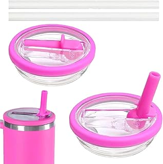 4 PCS Stanley Cup Lid, Stanley Cup Lid Replacement, Replacement Cup Flip Straw Tumbler Lid, Stanley Leak Proof Lid, 40 Oz Tumbler Lids, Compatible with Stanley 40oz Tumbler (Rose) ﻿