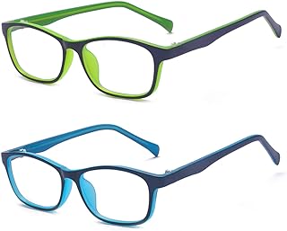 Outray Kids Anti Blue Light Glasses Classic Rectangle Eyewear Anti Harmful Blue Light/UV400 | Anti Glare